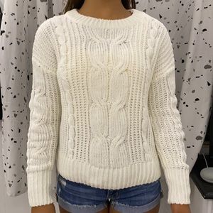 White Fuzzy Sweater
